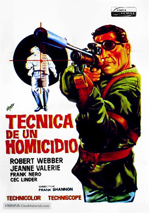 Tecnica di un omicidio - Spanish Movie Poster