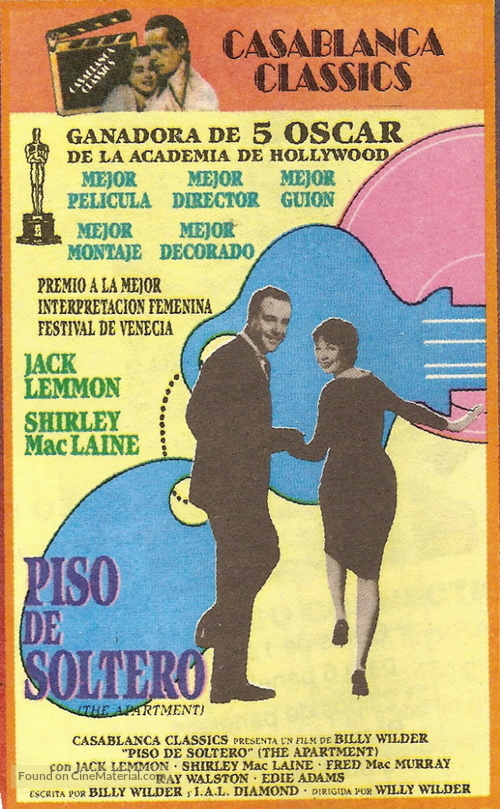 The Apartment - Argentinian VHS movie cover