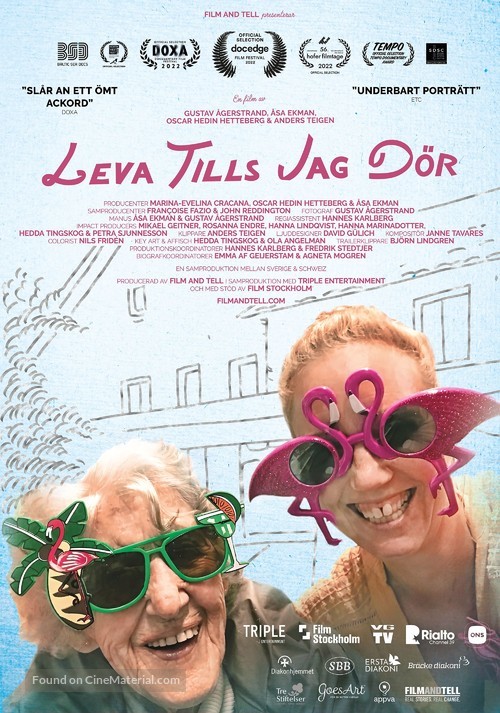 Leva tills jag d&ouml;r - Swedish Movie Poster