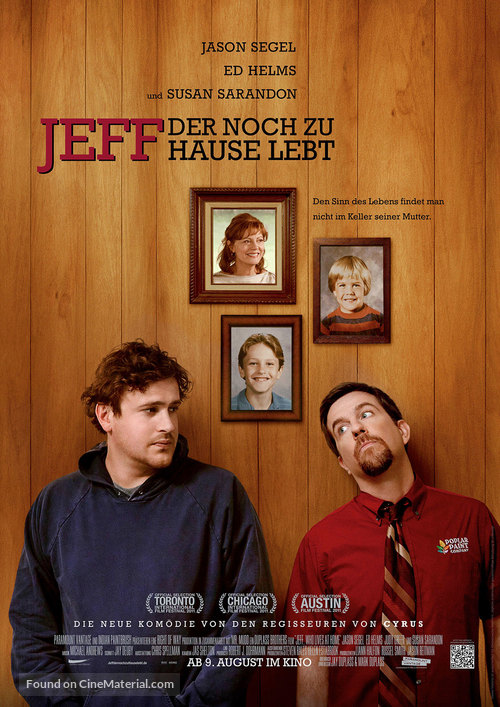 Jeff Who Lives at Home - German Movie Poster