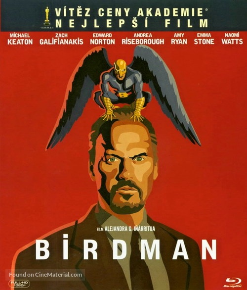 Birdman or (The Unexpected Virtue of Ignorance) - Czech Blu-Ray movie cover