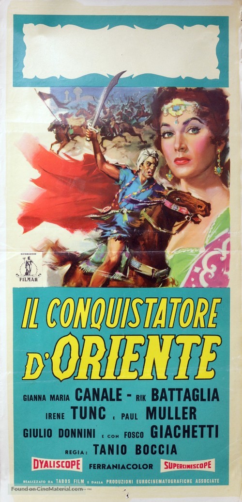 Il conquistatore dell&#039;Oriente - Italian Movie Poster