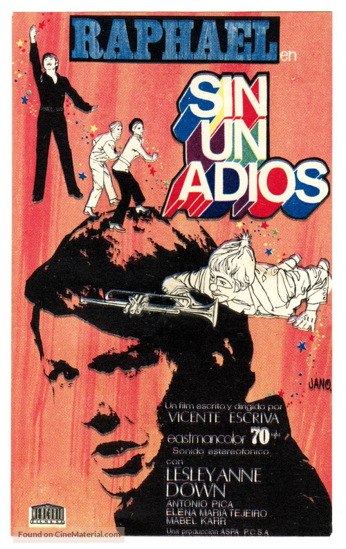 Sin un adi&oacute;s - Spanish Movie Poster