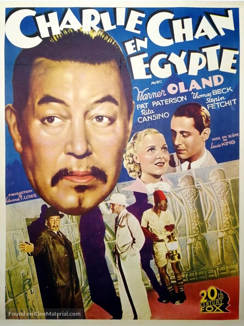 Charlie Chan in Egypt - Belgian Movie Poster