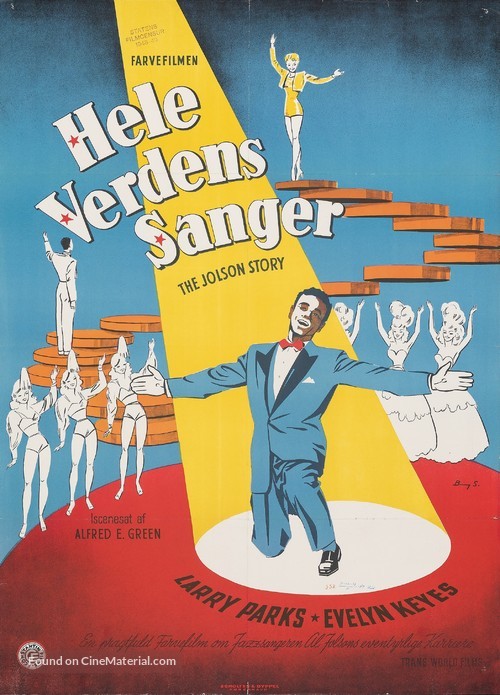 The Jolson Story - Danish Movie Poster