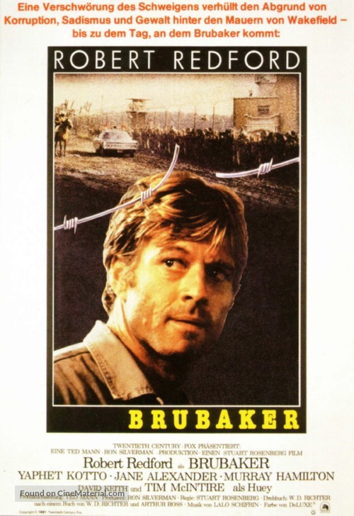 Brubaker - German Movie Poster