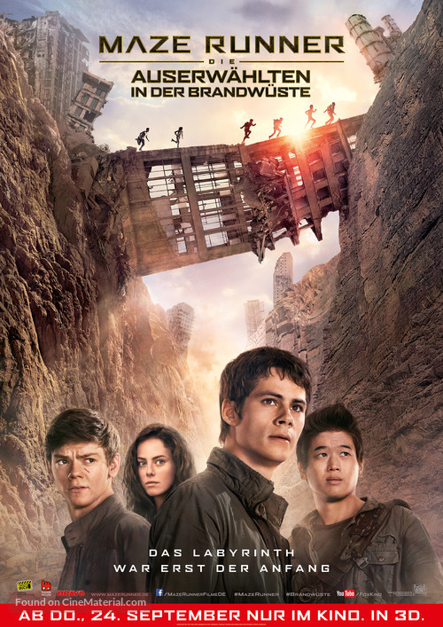 Maze Runner: The Scorch Trials - German Movie Poster