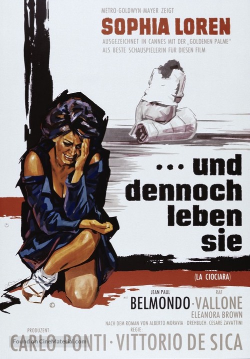 La ciociara - German Movie Poster