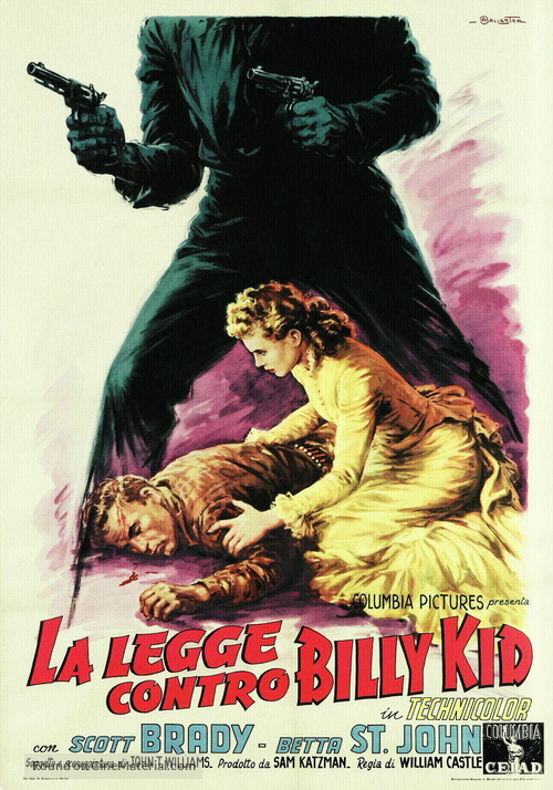 The Law vs. Billy the Kid - Italian Movie Poster