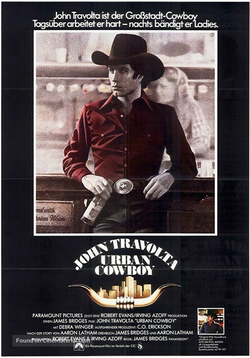 Urban Cowboy - German Movie Poster
