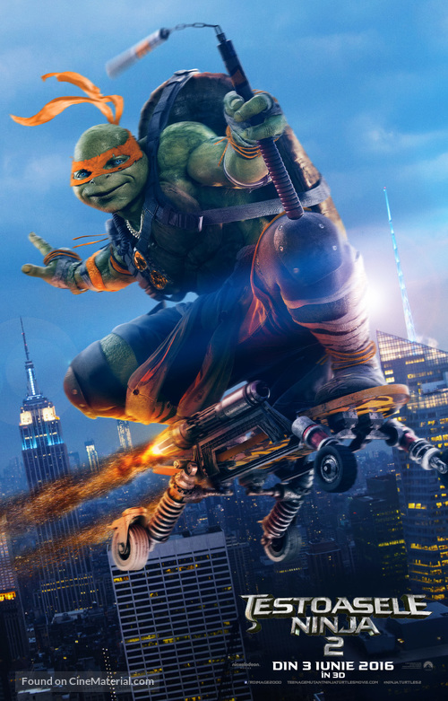 Teenage Mutant Ninja Turtles: Out of the Shadows - Romanian Movie Poster