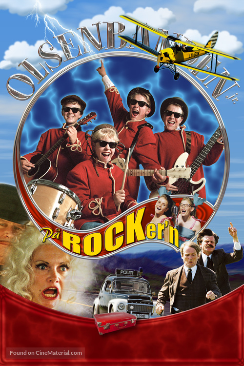 Olsenbanden Junior p&Atilde;&yen; rocker&#039;n - Norwegian Movie Cover