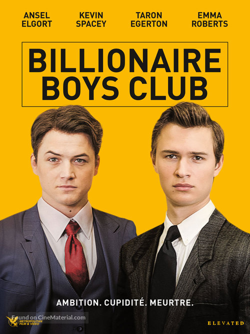Billionaire Boys Club - French DVD movie cover