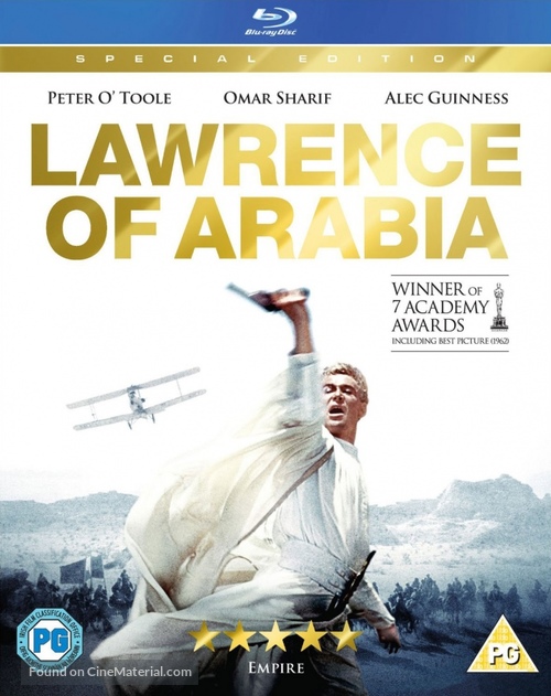 Lawrence of Arabia - British Blu-Ray movie cover