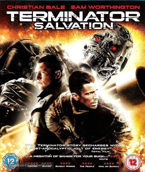 Terminator Salvation - British Blu-Ray movie cover