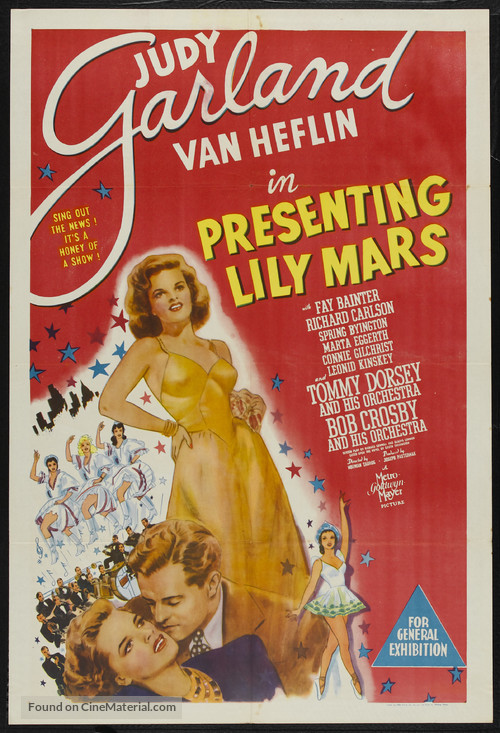 Presenting Lily Mars - Australian Movie Poster