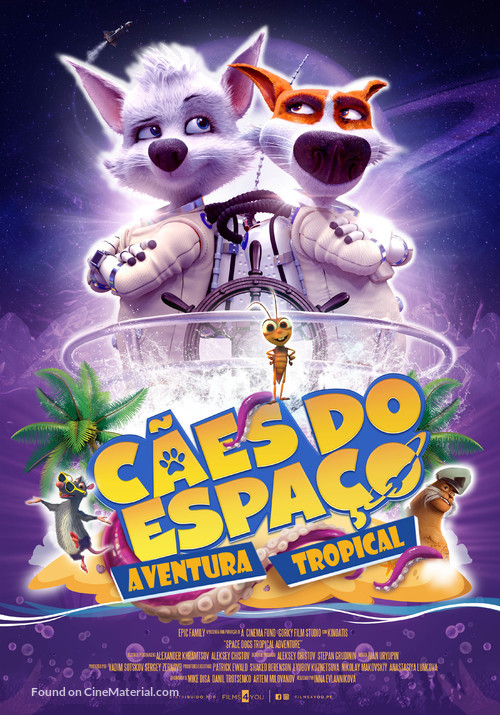 Space Dogs: Tropical Adventure - Portuguese Movie Poster