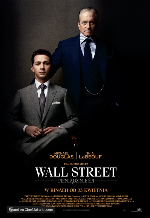 Wall Street: Money Never Sleeps - Polish Movie Poster