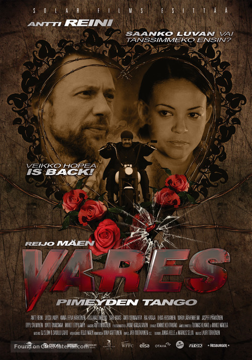 Vares - Pimeyden tango - Finnish Movie Poster