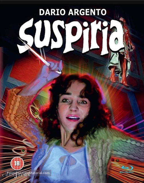 Suspiria - British Blu-Ray movie cover