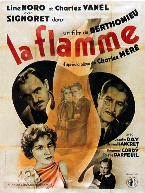 La flamme - French Movie Poster