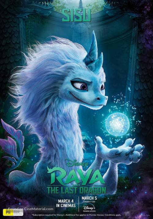 Raya and the Last Dragon - Australian Movie Poster