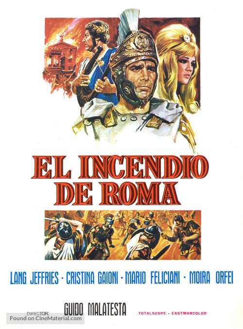 L&#039;incendio di Roma - Spanish Movie Poster