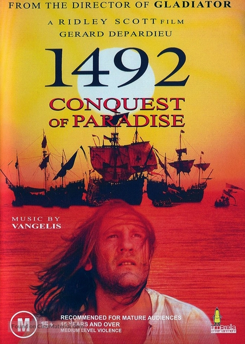 1492: Conquest of Paradise - Australian Movie Cover