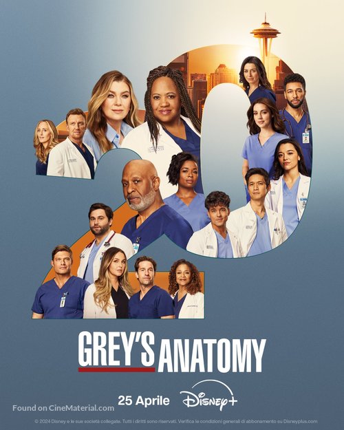 &quot;Grey&#039;s Anatomy&quot; - Italian Movie Poster