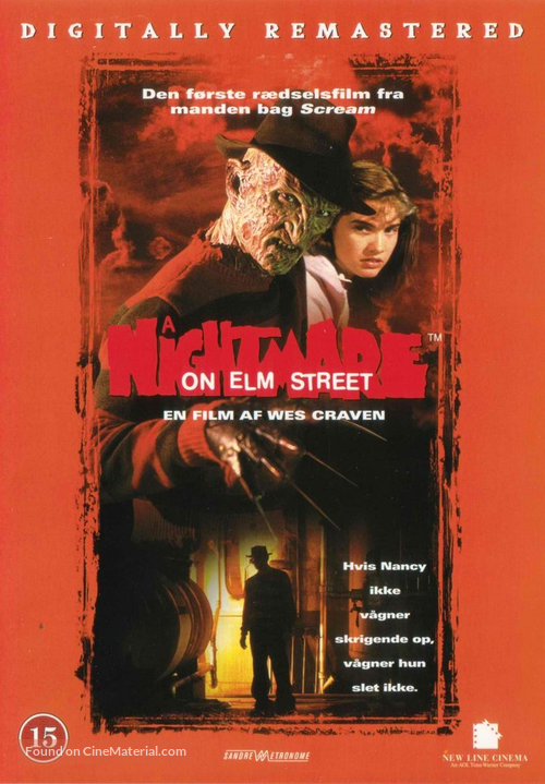 A Nightmare On Elm Street - Danish Movie Cover