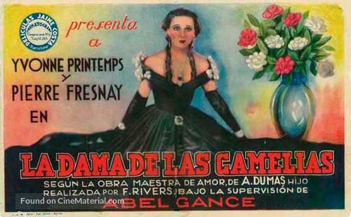 La dame aux cam&eacute;lias - Spanish Movie Poster