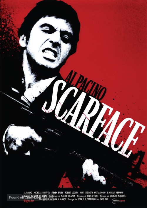Scarface - French Re-release movie poster