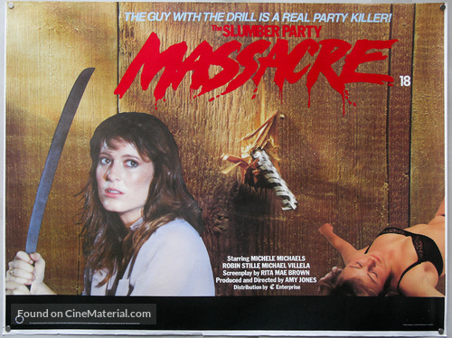 The Slumber Party Massacre - British Movie Poster