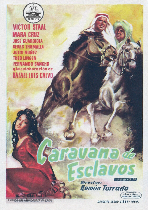 Die Sklavenkarawane - Spanish Movie Poster