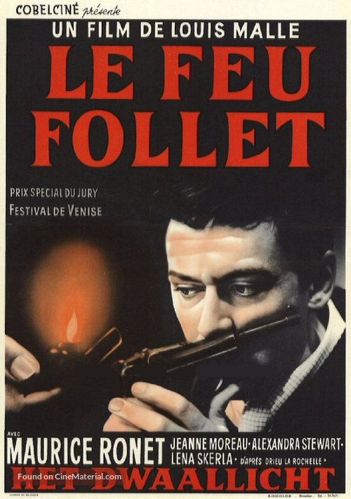 Le feu follet - Belgian Movie Poster