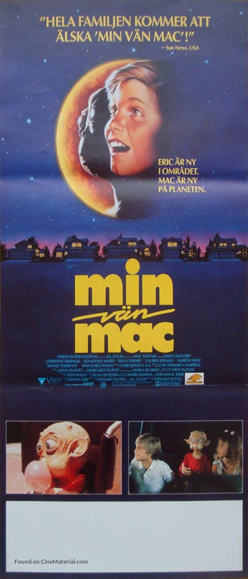 Mac and Me - Swedish Movie Poster