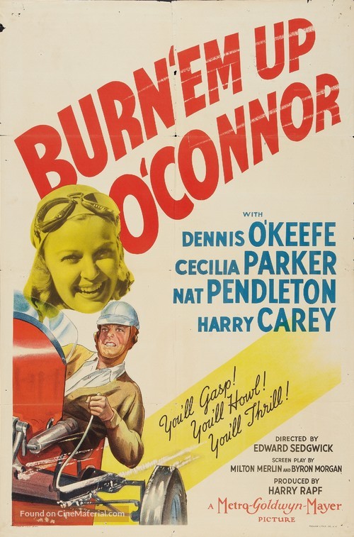 Burn &#039;Em Up O&#039;Connor - Movie Poster