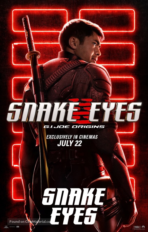 Snake Eyes: G.I. Joe Origins - Singaporean Movie Poster