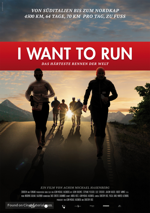 I want to run - Das h&auml;rteste Rennen der Welt - German Movie Poster