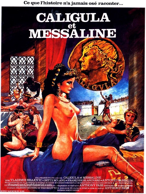 Caligula et Messaline - French Movie Poster