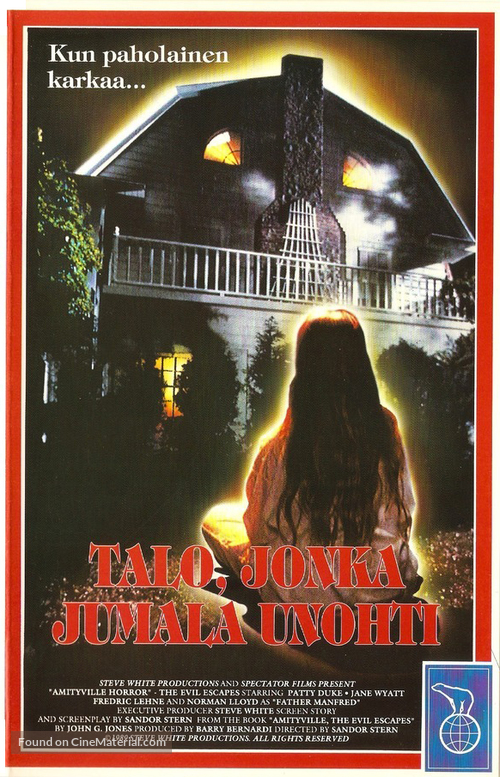 Amityville: The Evil Escapes - Finnish VHS movie cover