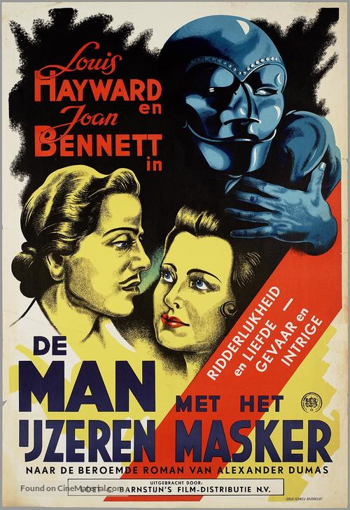 The Man in the Iron Mask - Dutch Movie Poster