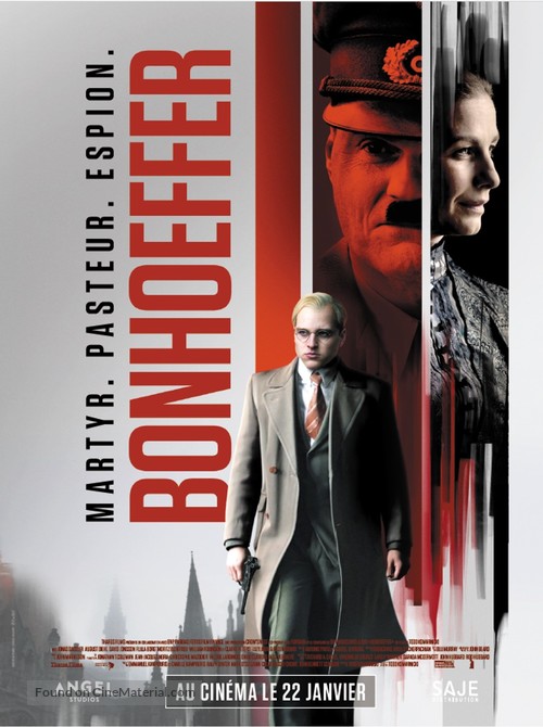 Bonhoeffer: Pastor. Spy. Assassin. - French Movie Poster