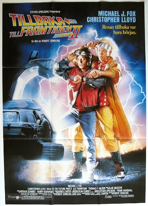 Back to the Future Part II - Swedish Movie Poster