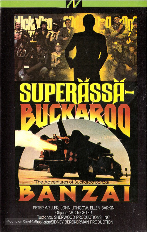 The Adventures of Buckaroo Banzai Across the 8th Dimension - Finnish VHS movie cover