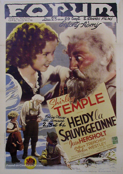 Heidi - Belgian Movie Poster