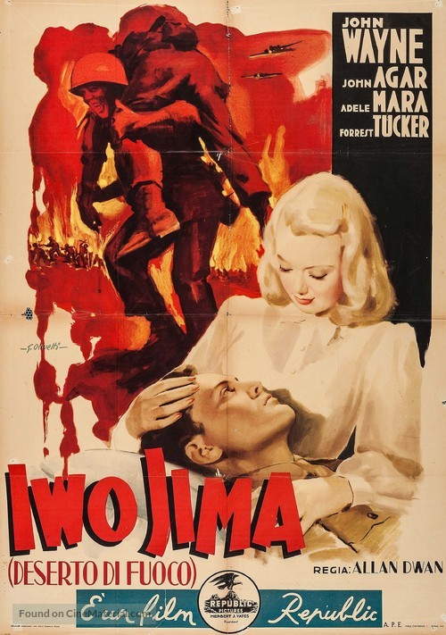 Sands of Iwo Jima - Italian Movie Poster