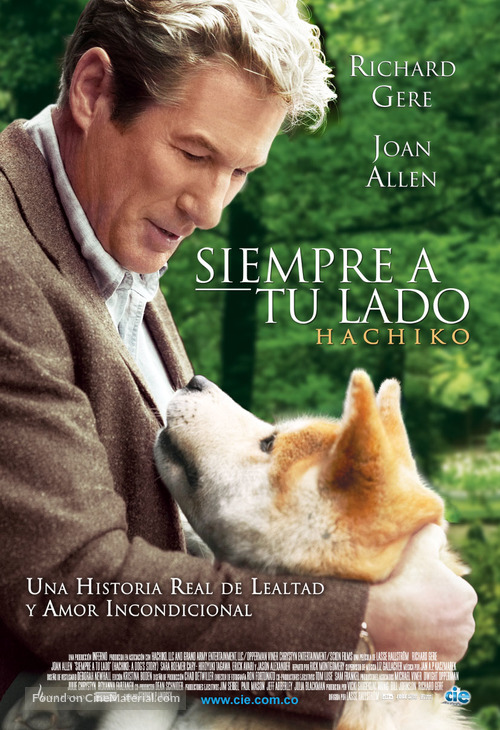 Hachi: A Dog&#039;s Tale - Colombian Movie Poster