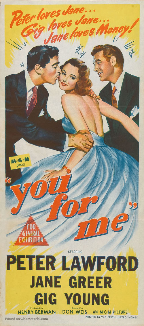 You for Me - Australian Movie Poster