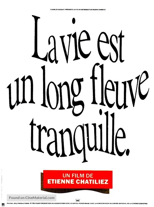 Vie est un long fleuve tranquille, La - French Movie Poster